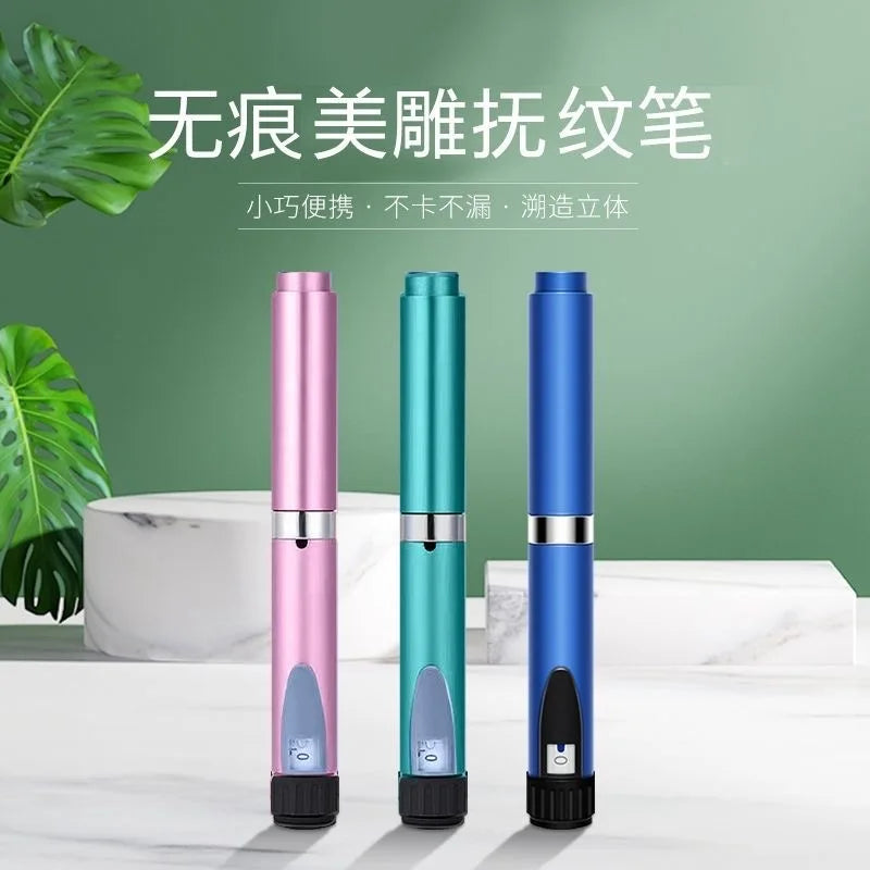 New pink tattoo pen magic pen card bottle 20 PCS fill bottle Magic pen Kit for light wrinkles tear troughs nasolabial folds fil