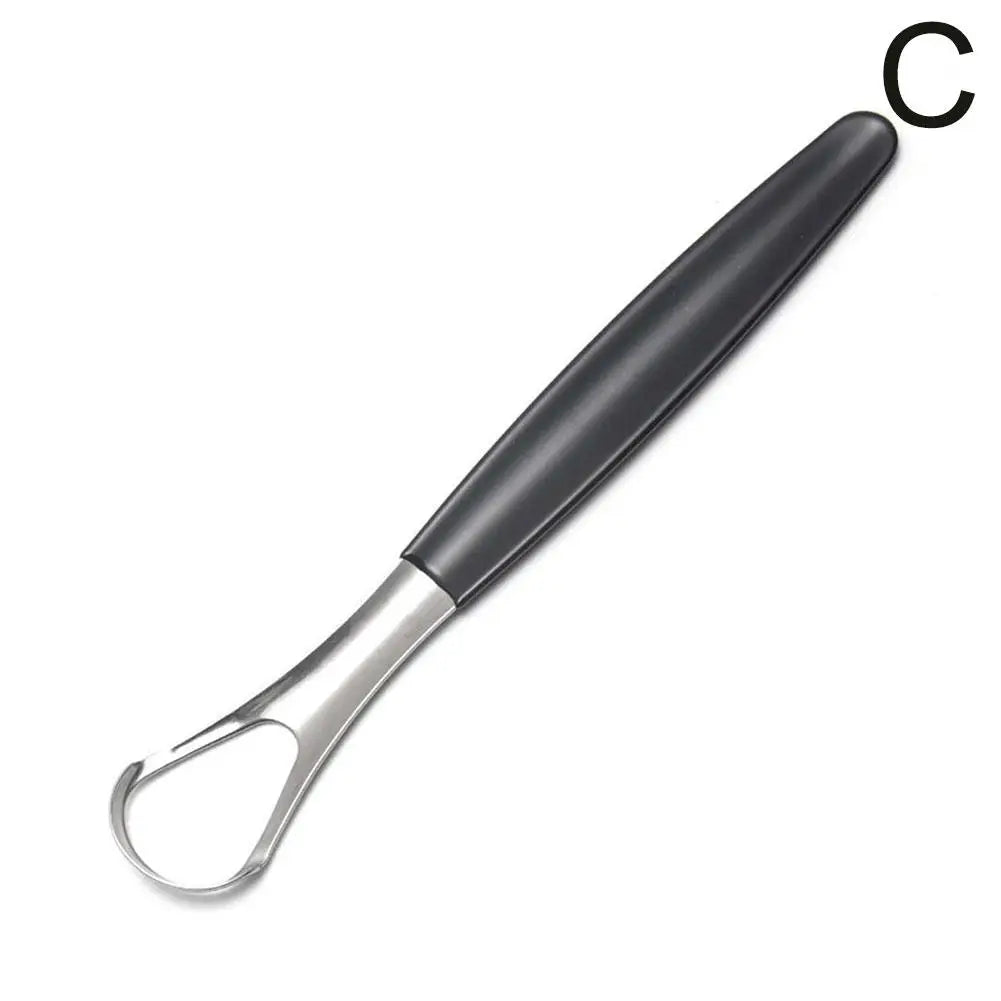 Stainless Steel Tongue Scraper Cleaner Adult Surgical Grade Eliminate Bad Breath Metal Tongue Scarper Brush Dental Scrapper Tool