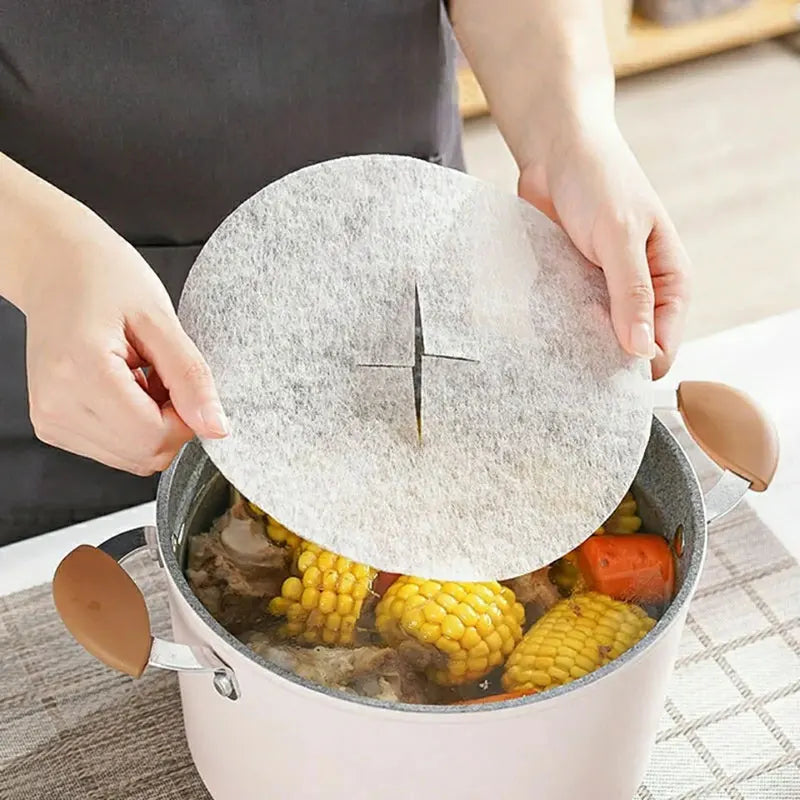 60/12pcs Disposable Soup Oil Absorbing Paper Food Soup Blotting Oil Health Filter Paper Food Grade Kitchen Gadgets Accessorie