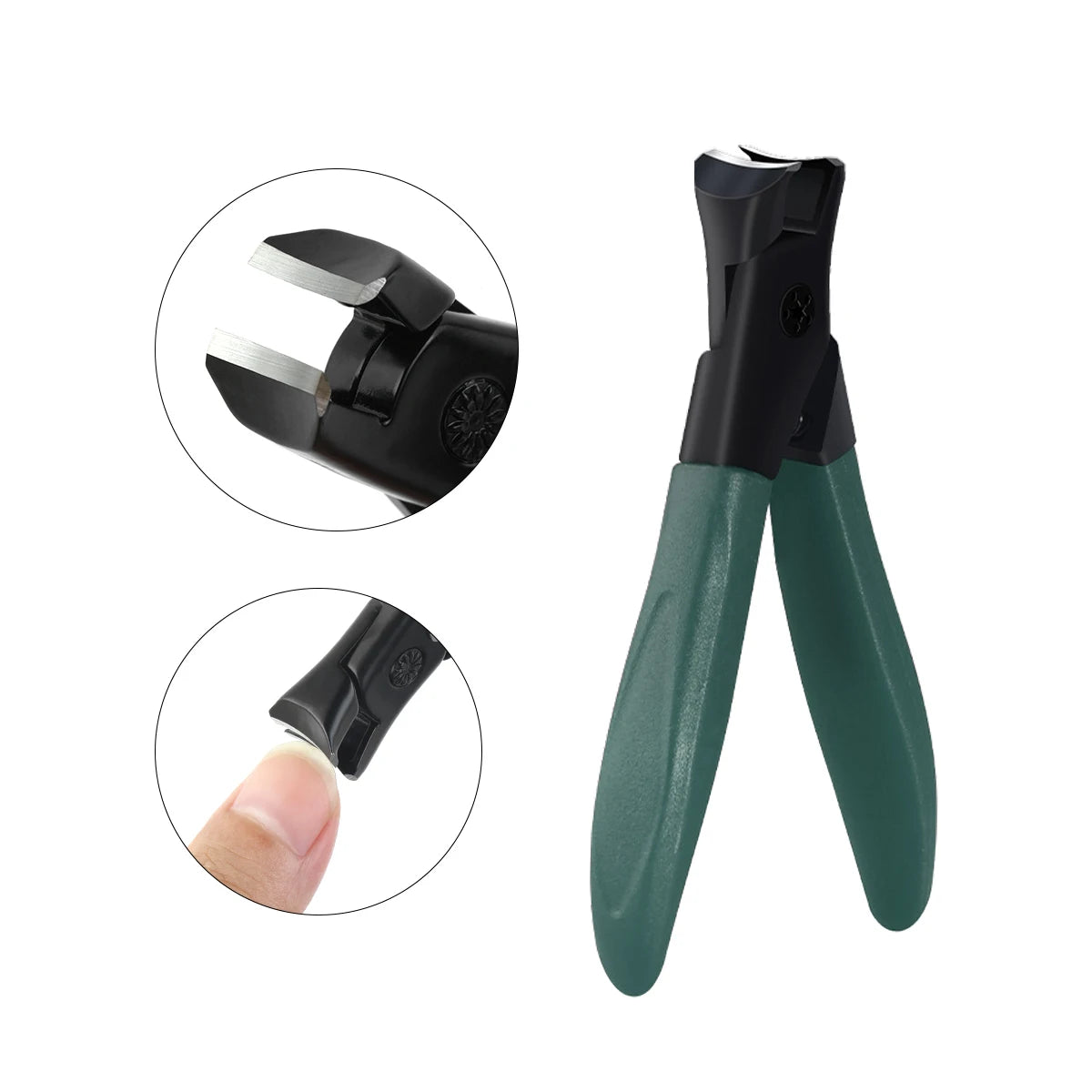 Anti-splash Nail Clipper Stainless Steel Fake Nails Cutter Trimmer Clipper Hard Thick Fake Nails Trimming Clipper Manicure Tools