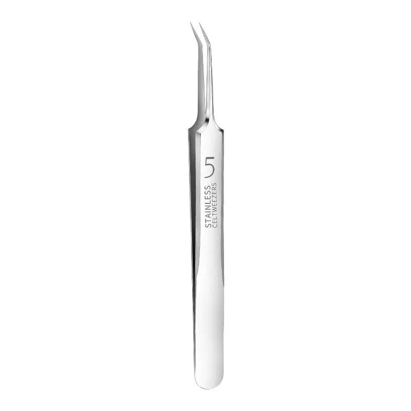 German Ultra-fine No. 5 Cell Pimples Blackhead Clip Tweezers Beauty Salon Special Scraping & Closing Artifact Acne Needle Tools
