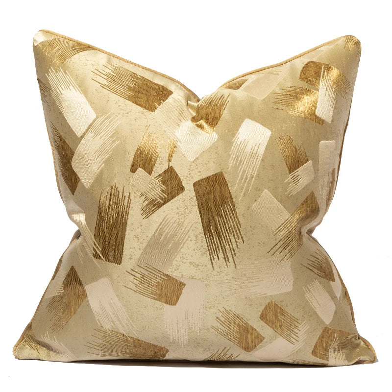 Stripe Jacquard Square Cushion Cover, Beige, Grey, Brown, Pillow Covers for Sofa, Car, Living Room, Hot Popular