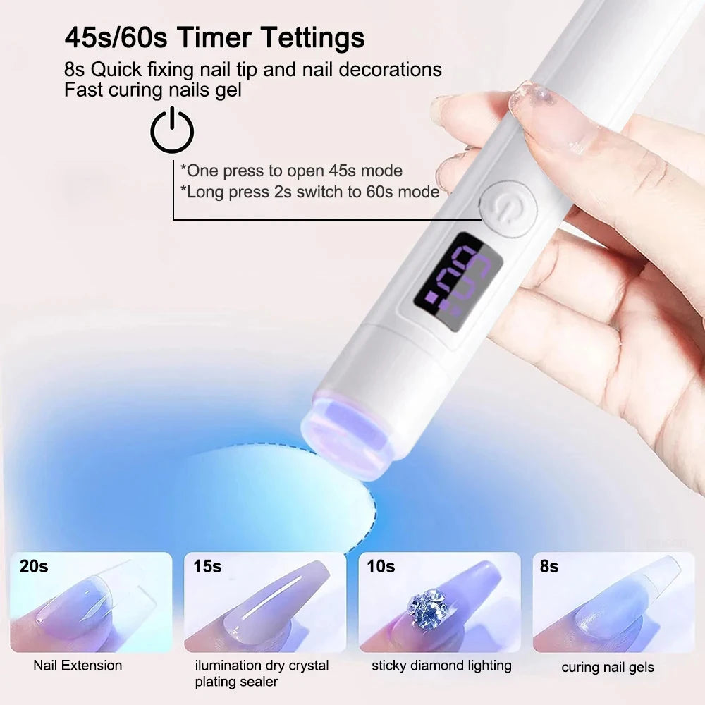 Mini Nails Drying Light UV LED Nail Lamp Mini UV With Stand For Manicure Portable Nail Dryer Stand Lamp Professional Ultraviolet