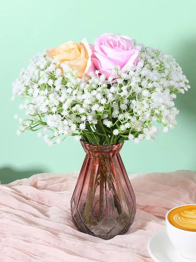 Artificial plastics Flower gypsophila Outdoor Garden Courtyard Home Vase table Wedding bridal bouquet DIY gift accessory