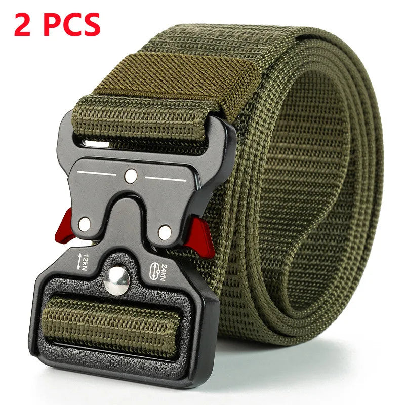 Men Belt Army Outdoor Hunting Tactical Multi Function Combat Survival High Quality Marine Corps Canvas For Nylon Male Luxury