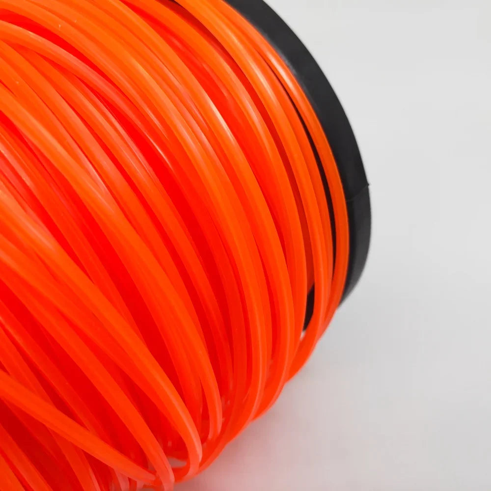 2.7mmx100m Brush Cutter Sharp Rope Grass Mower Pentagram Nylon Mowing Trimmer Line Trimmer Head String Grass Trimmer Roll Line