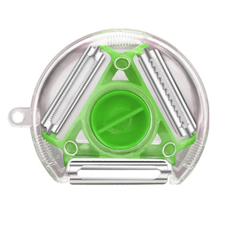 1/3Pcs 3 In 1 Multifunctional Peeler Magic Trio Peeler Set Slicer Shredder Julienne Cutter Peel Blade Zester Grater Kitchen Tool