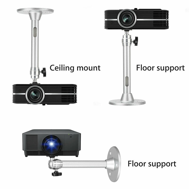 ThundeaL Wall Mount Metal Ceiling Projector 6mm Thread 21 cm Firm Projector Bracket Stand Rotatable DV Camera Bracket