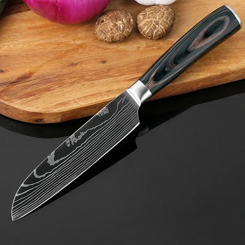 Kitchen Knives High Stainless Steel Chef Knife Slicing Butcher Boning Knife Cleaver Meat Vegetables Fruit Fish Filleting Knife