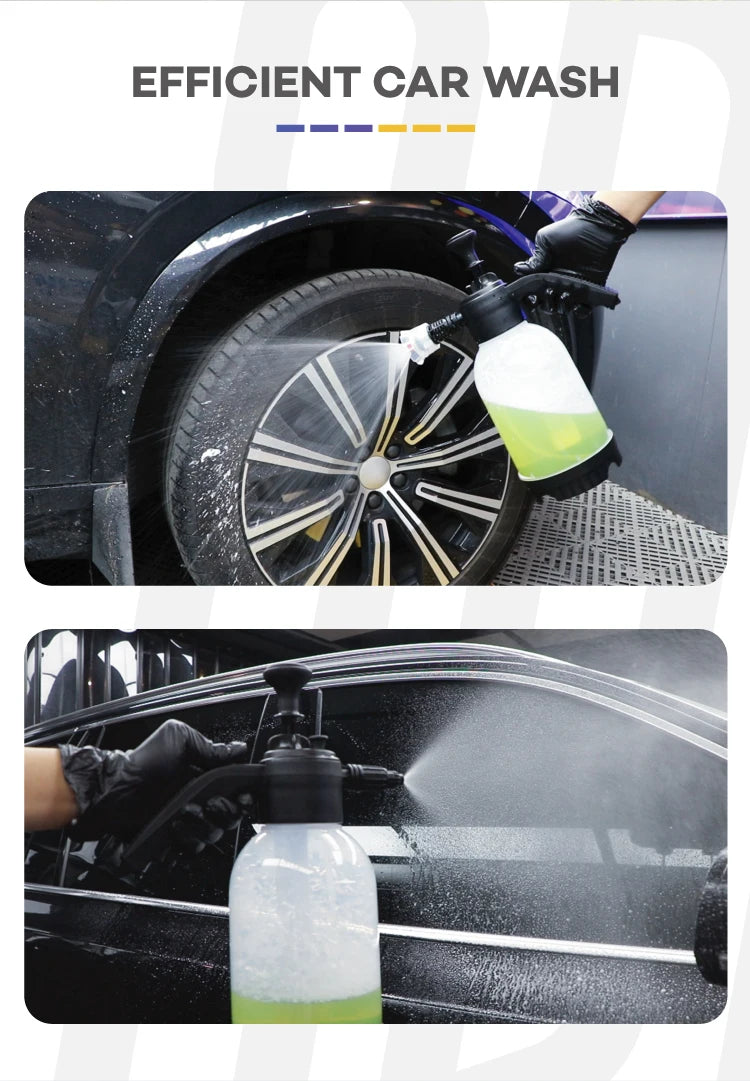 Continuous Hand Pump Pressure Sprayer, Hand held Garden Sprayer for Home, Lawn, Garden, Car Detailing and More, 2 L / 0.5 Gallon
