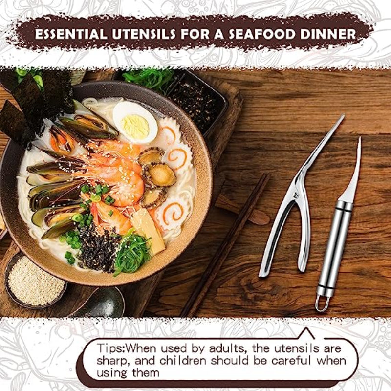Stainless Steel Shrimp Stripper Peeler Shrimp Line Prawn Shell Peeler  Durable Shrimp Cleaner Knife Kitchen Shrimp Peeling Tools