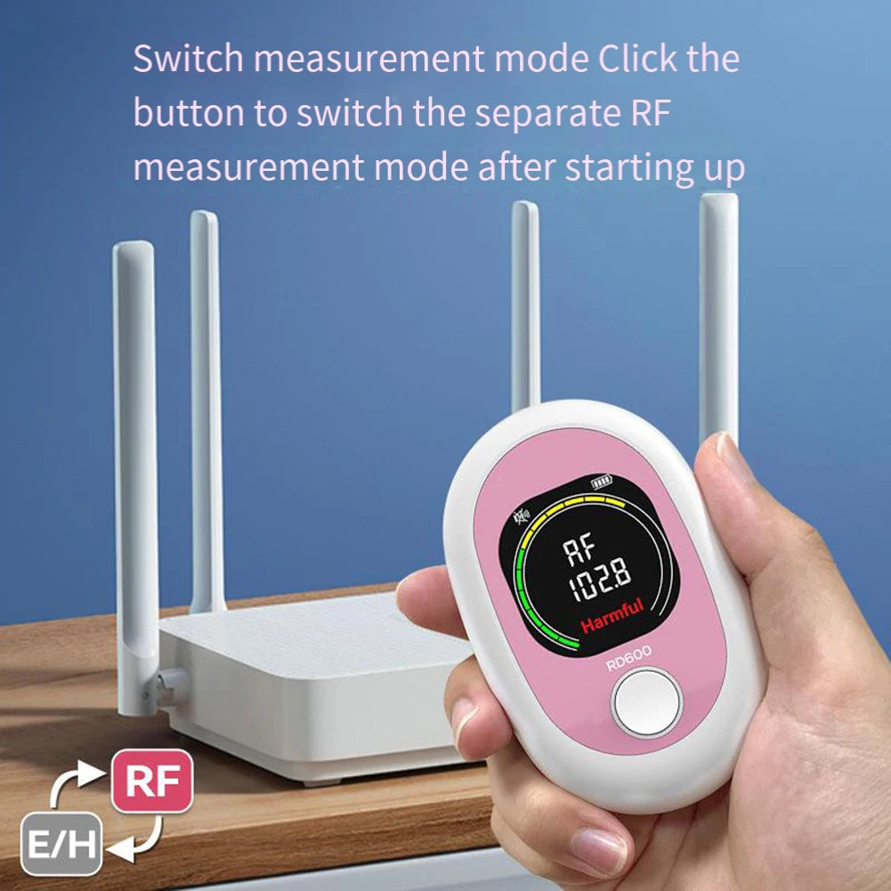 Sleek Design RD600 Electromagnetic Field Meter An Essential Gadget for Health Conscious Consumers Monitoring Radiation Levels