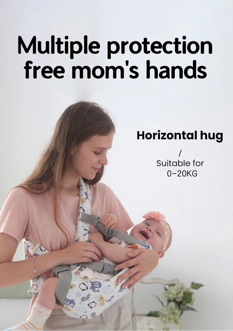 0-36 Months Ergonomic Baby Carrier Lightweight and Labor-saving Multifunctional Breathable Waist Stool Baby Carrier