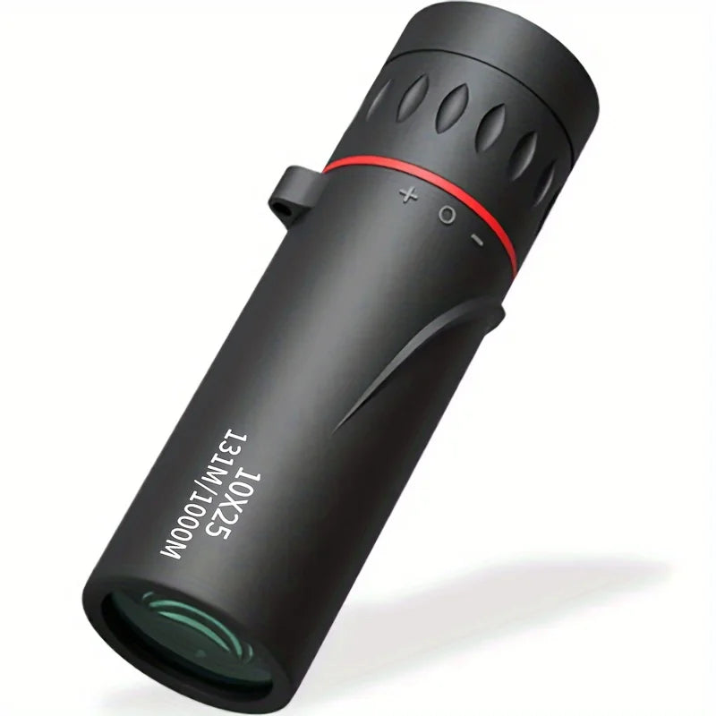 10X25 High-definition Monocular Telescope, a mini portable telescope, is suitable for outdoor camping, hunting, and bird watchin