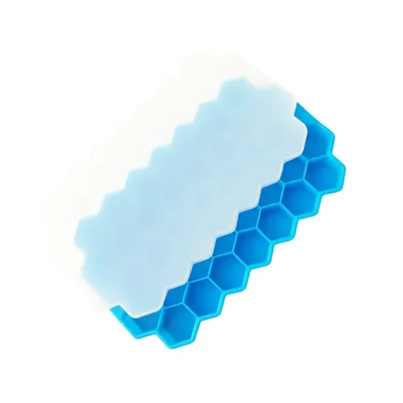 37 Cavity Silicone Ice Cube Mold with Lids Large-capacity Ice Trays Food Grade Ice Maker BPA Free Reusable Kitchen Gadgets