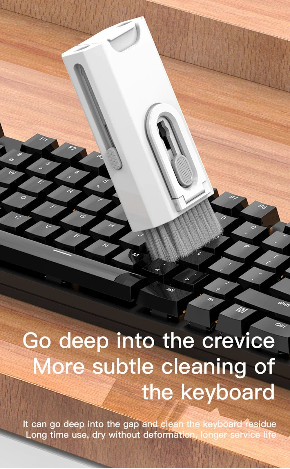 8 In 1 Keyboard Cleaning Kit Earphones Cleaner Brush For AirPods Computer Tablet Laptop TV Screen Mobile Phone Cleaning Tools