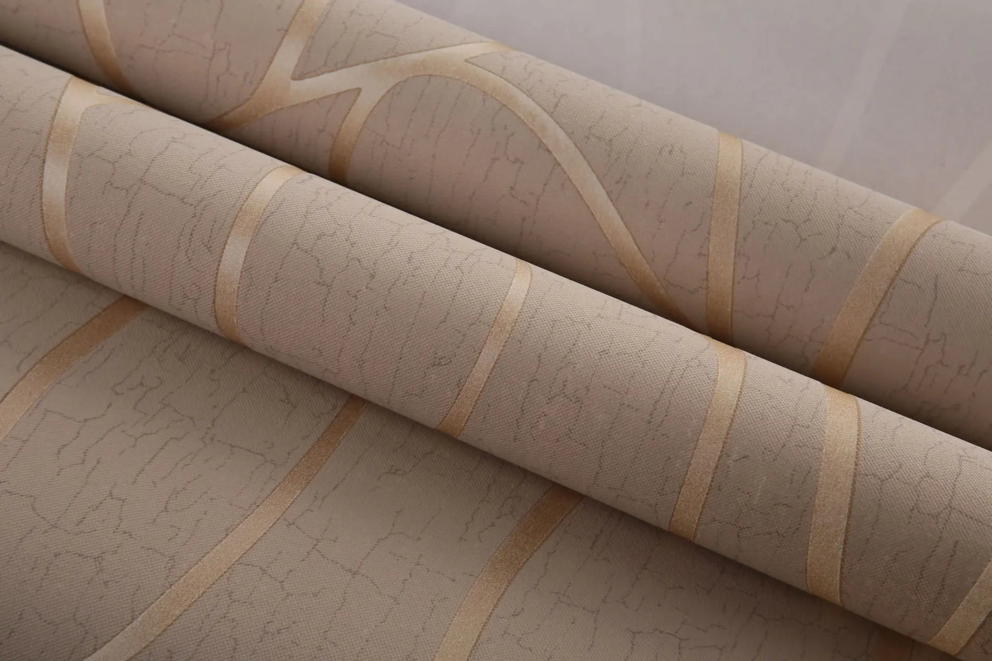 53cm minimalist modern European style non-woven wallpaper  3D curved stripe decoration  room background wall sticker