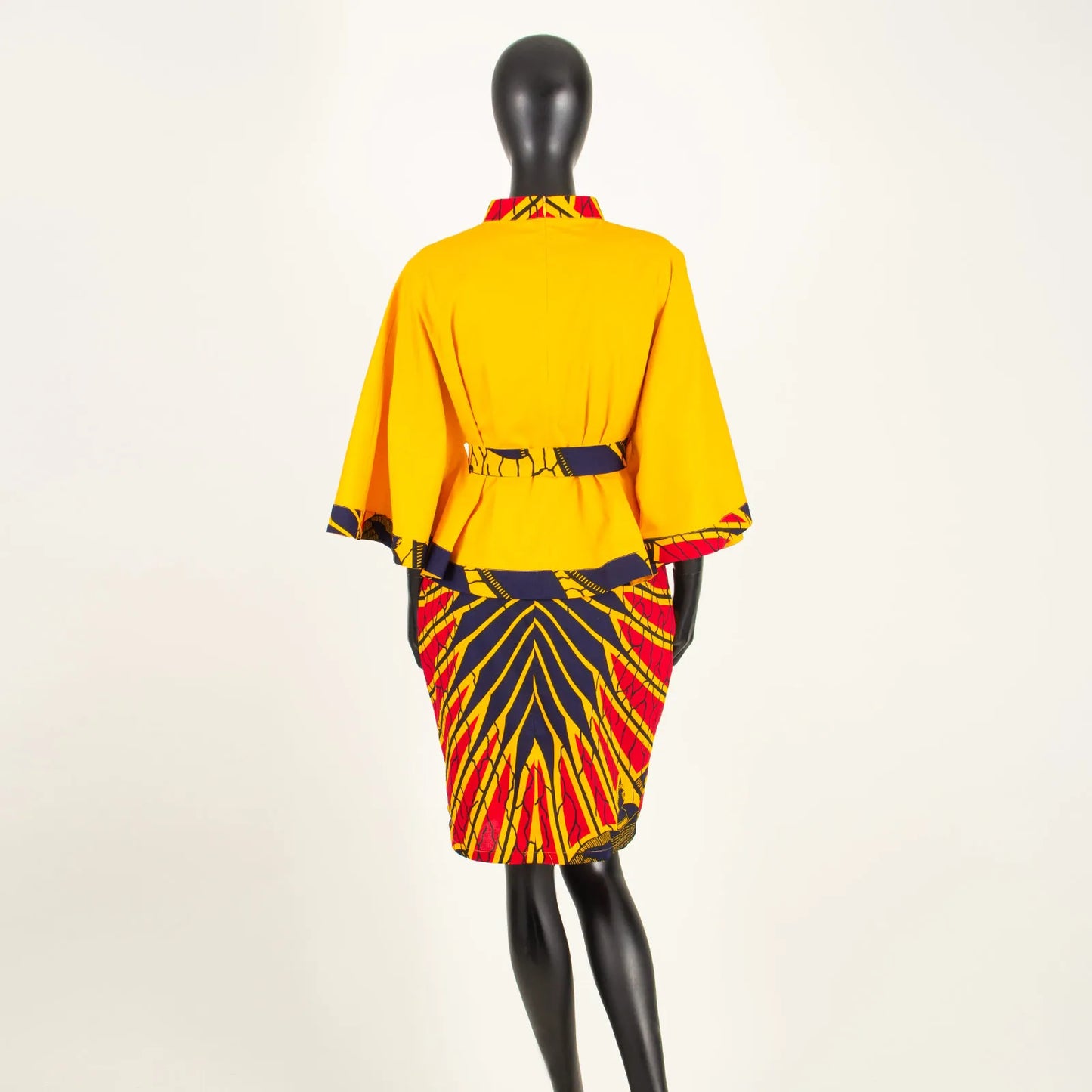 Women`s Casual African Clothing Traditional Set Dashiki Print Shirt and Ankara Skirt 2 Piece Tribal Outfits S2026009