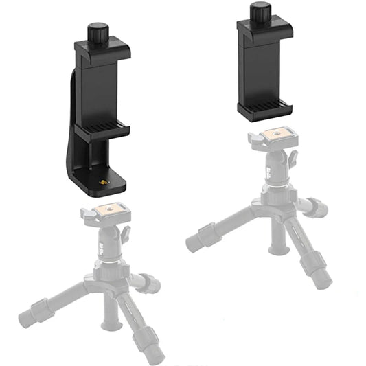 Universal Smartphone Holder Tripod Rotatable Bracket with 1/4inch Screw Adjustable Clip for Phone Cell Selfie Stick Camera Stand