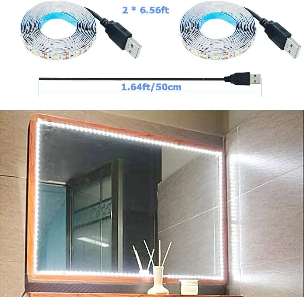 DC 5V USB LED Strips 2835 White Warm White Led Strip Light TV Background Lighting Tape Home Decor Lamp 1M 2M 3M 4M 5M led strip