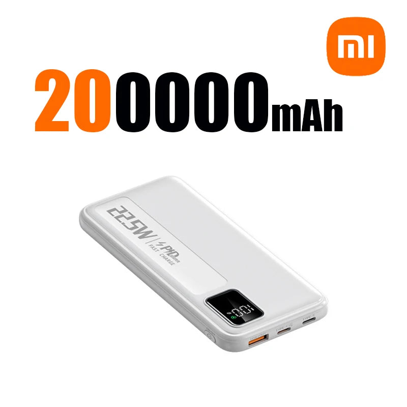 Xiaomi 200000mAh Large Capacity Super Fast Charging Power Bank Portable Charger Battery Pack Powerbank for iPhone Huawei Samsung