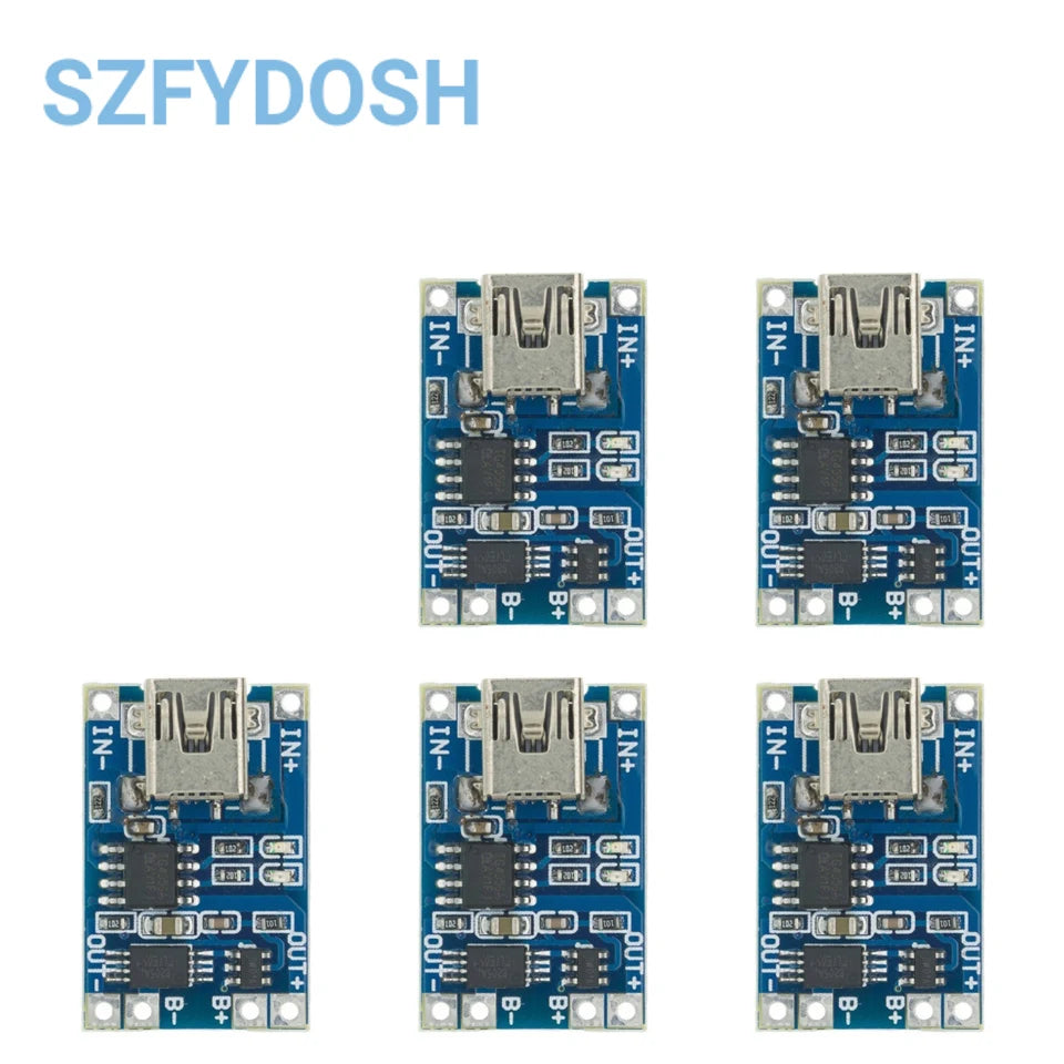 5/10PCS Type-c Micro Mini USB 5V 1A 18650 TP4056 Lithium Battery Charger Module Charging Board With Protection Dual Functions
