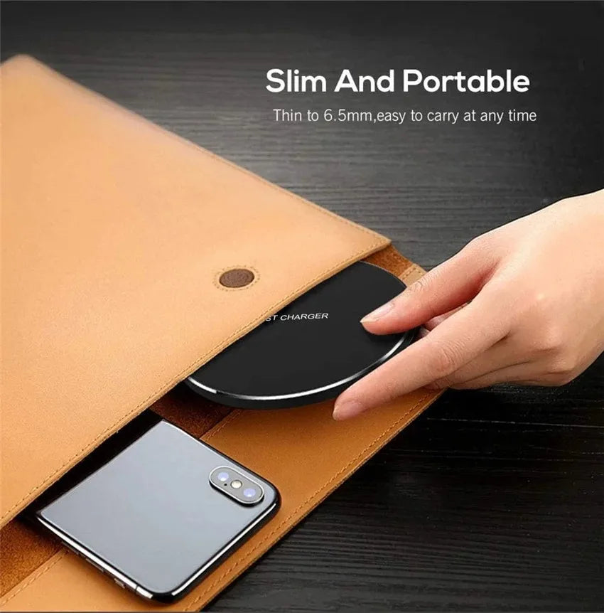 60W Wireless Charger Pad for iPhone 14 13 12 11 Pro Max X Samsung Xiaomi Huawei QC Power Bank Fast Charging Dock Station