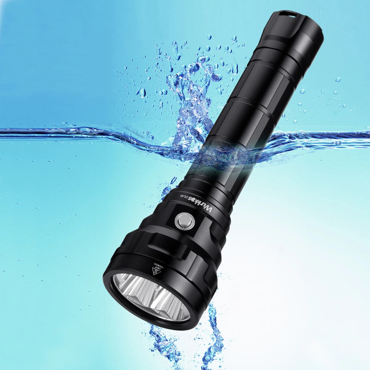 Wurkkos DL40 Scuba Diving Lamp 26650 Ultra Powerful Flashlight 5000LM 4*LH351D LED Work Light IPX-8 Underwater Fishing Lantern
