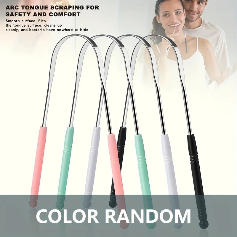 New Stainless Steel Tongue Scraper Oral Tongue Cleaner Brush Tongue Toothbrush Oral Hygiene High Quality Tounge Scraper