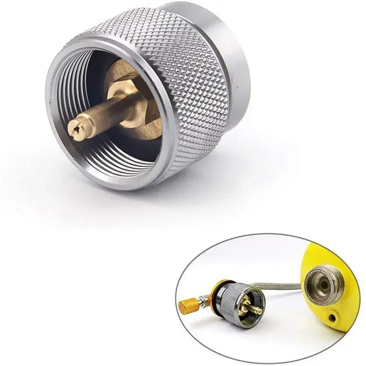 Propane Adapter Camping Gas Stove Adapter Converter Propane Valve Cylinder Canister Adapter for Outdoor Camping Gas Tank