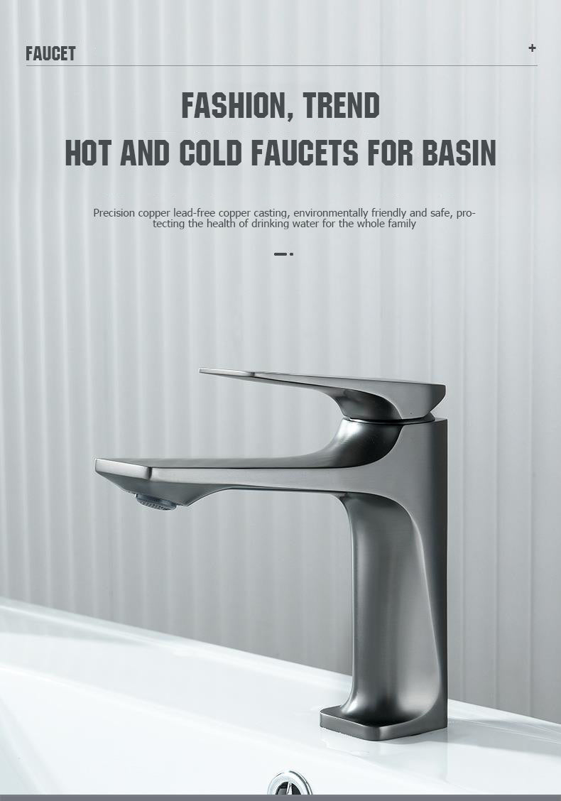 NEW High-end Bathroom Faucet Hot and Cold Sink Brass core Faucet Anti Splash Washbasin in The Bathroom Bathroom Sink Tapware Tap