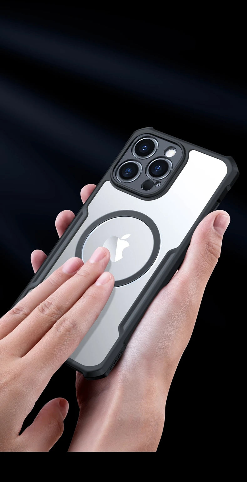 Xundd Magnetic Case For Nubia Red Magic 9 Pro 9S Pro Plus Case,Airbag Shockproof Shell Camera Protection 360 Rotation Stand Case