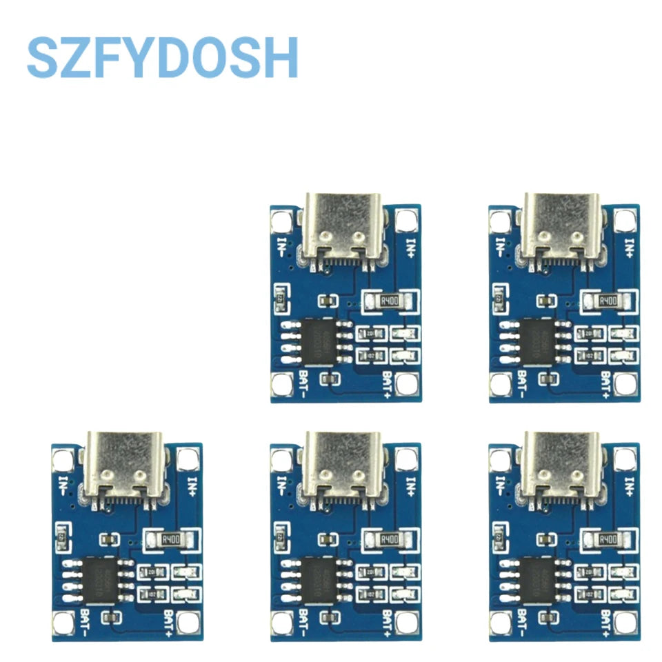 5/10PCS Type-c Micro Mini USB 5V 1A 18650 TP4056 Lithium Battery Charger Module Charging Board With Protection Dual Functions