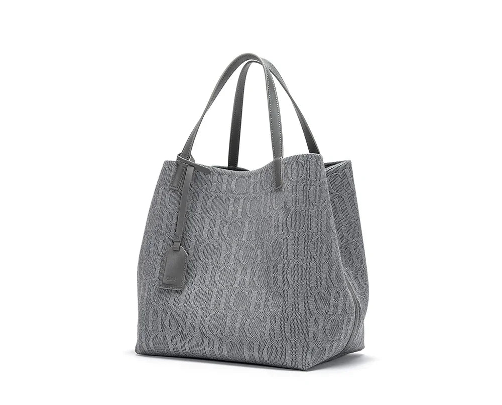 CH High-quality Temperament Ladies Handbag Handmade Large Capacity Women's Shoulder Bag Fashion Classic New Solid Color
