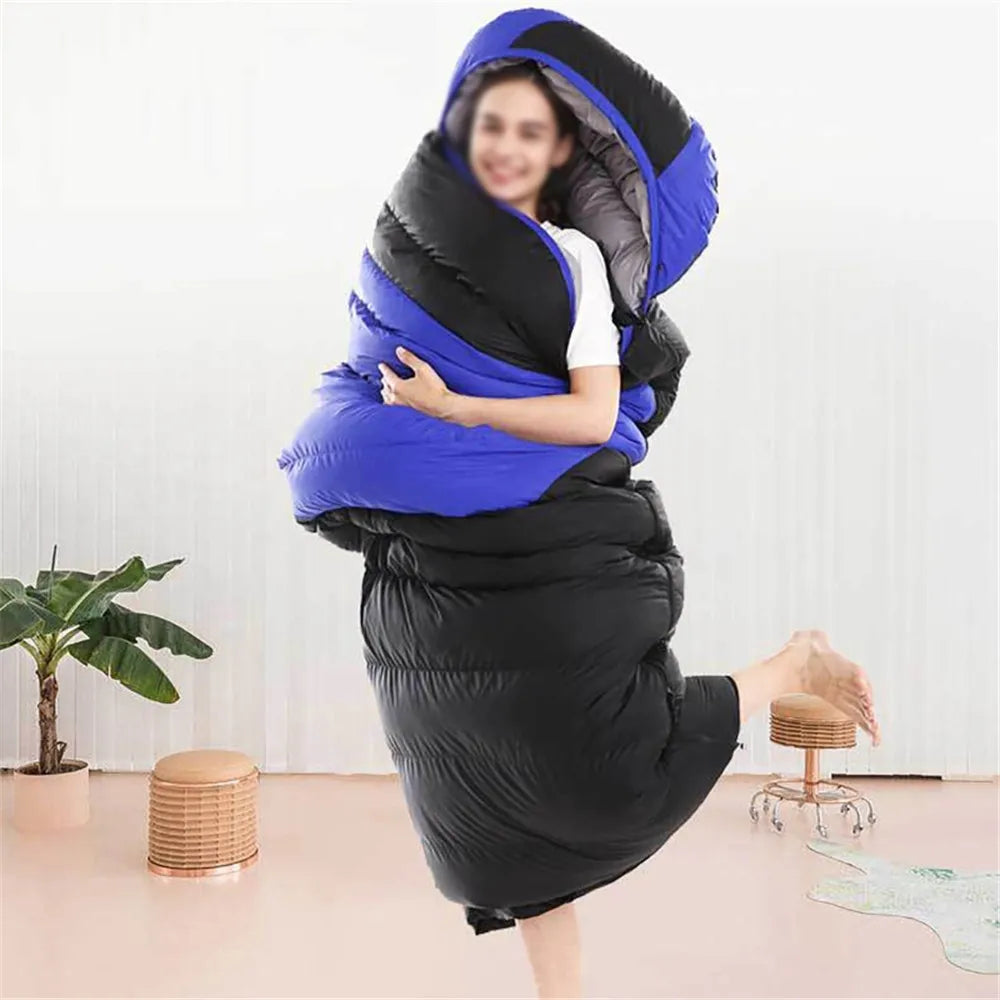 -5℃ USB Heated Sleeping Bag Winter Wearable Adult Electric Thermal Warm 4 Season Outdoor Camping Hiking Traveling(NO Power bank