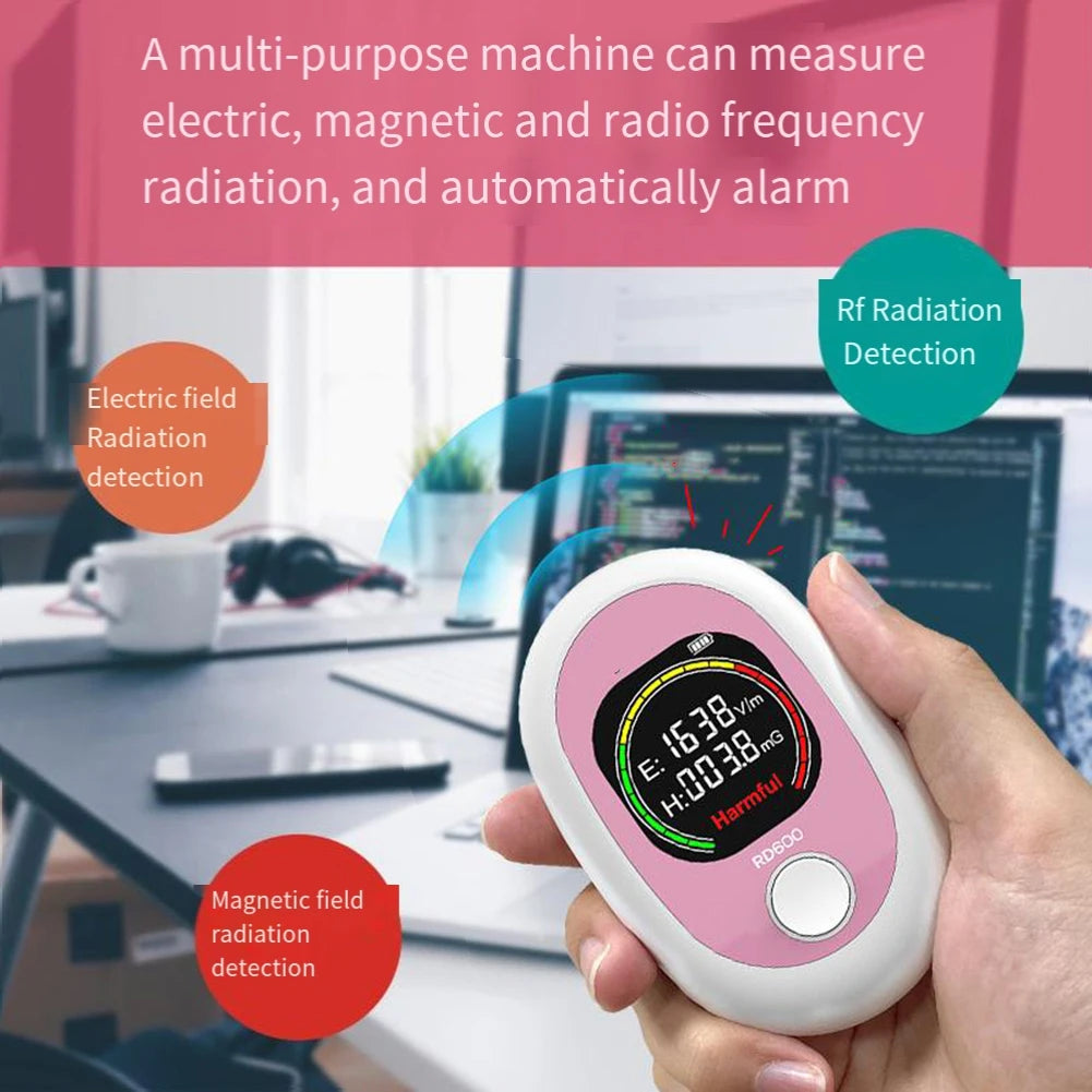 Sleek Design RD600 Electromagnetic Field Meter An Essential Gadget for Health Conscious Consumers Monitoring Radiation Levels