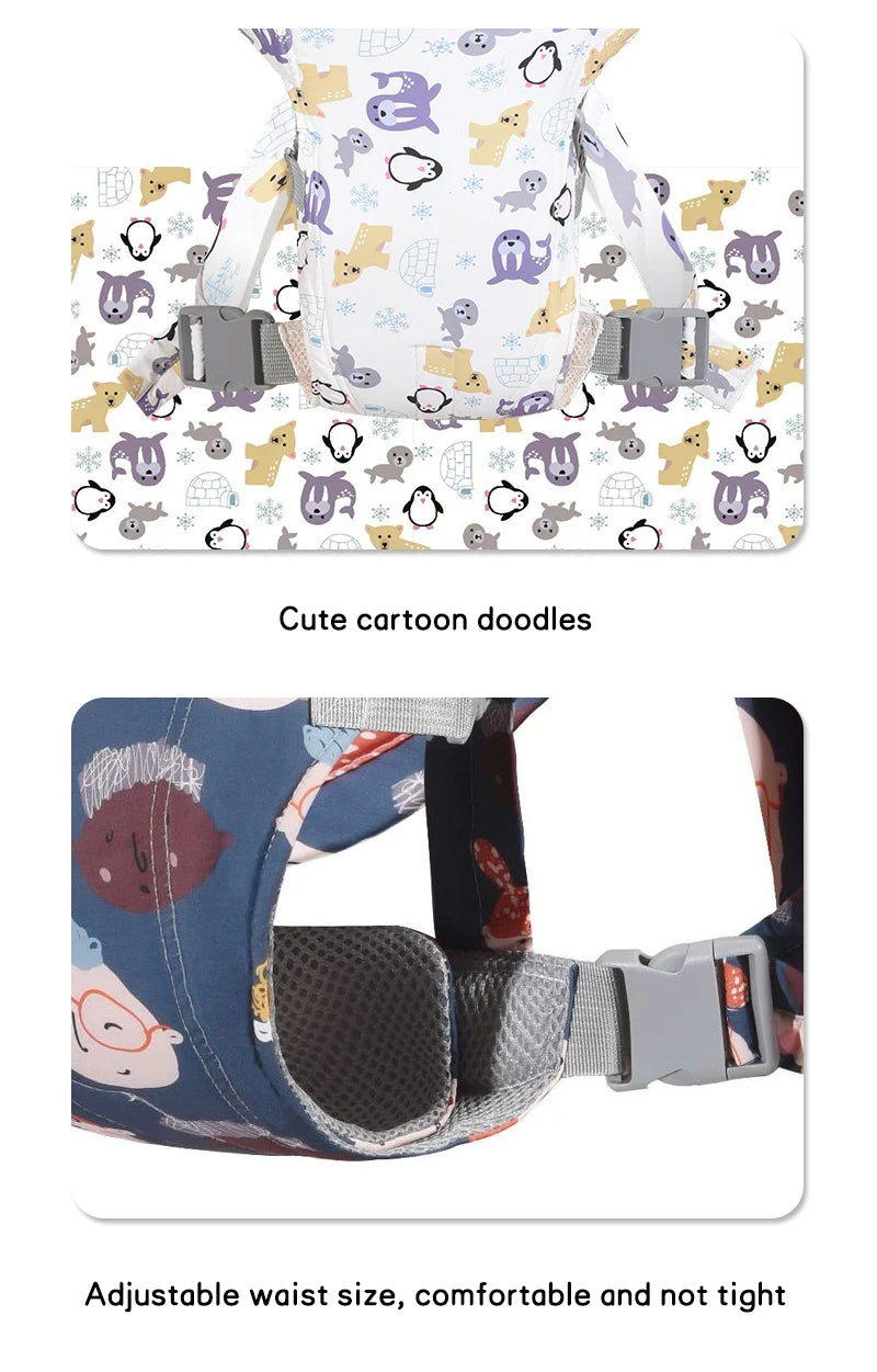 0-36 Months Ergonomic Baby Carrier Lightweight and Labor-saving Multifunctional Breathable Waist Stool Baby Carrier