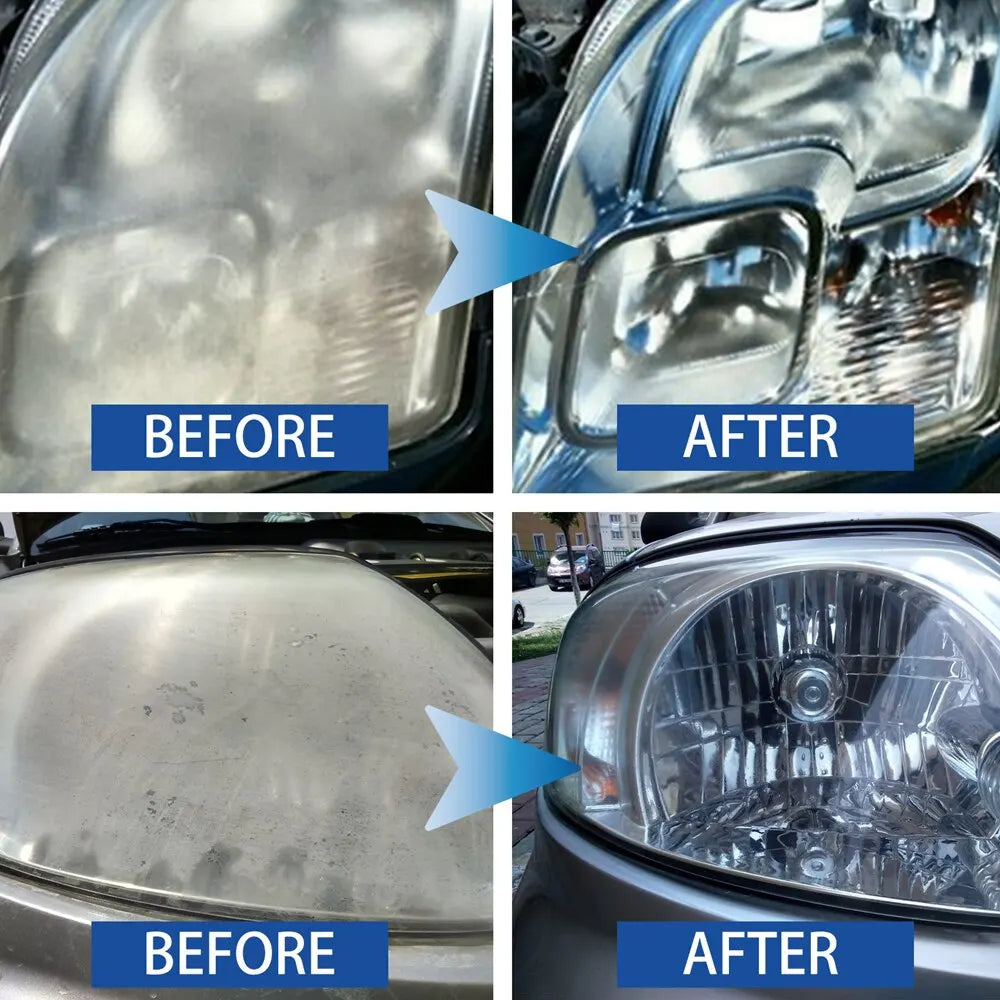 Car Headlight Polishing Restoration Kit Liquid Polymer Headlamp Polish Repair Tools Headlights Refurbishment Set Car Accessories
