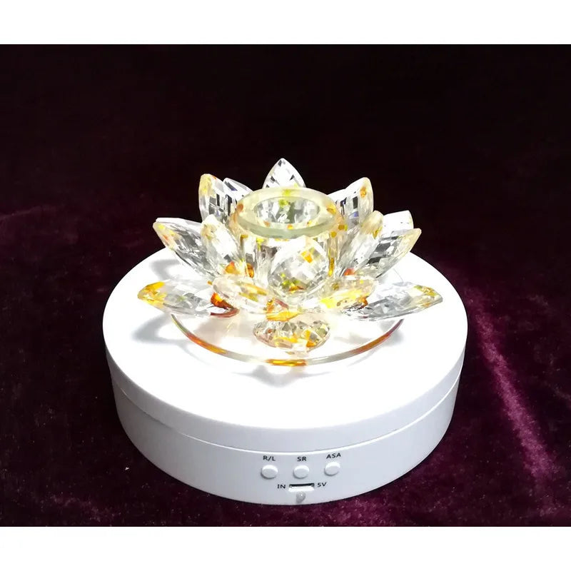 Three Speeds Motorised Rotating Mirror Display Stand,360 Degree Turntable, Jewellery Holder,USB Power Supply, Rotating Shooting