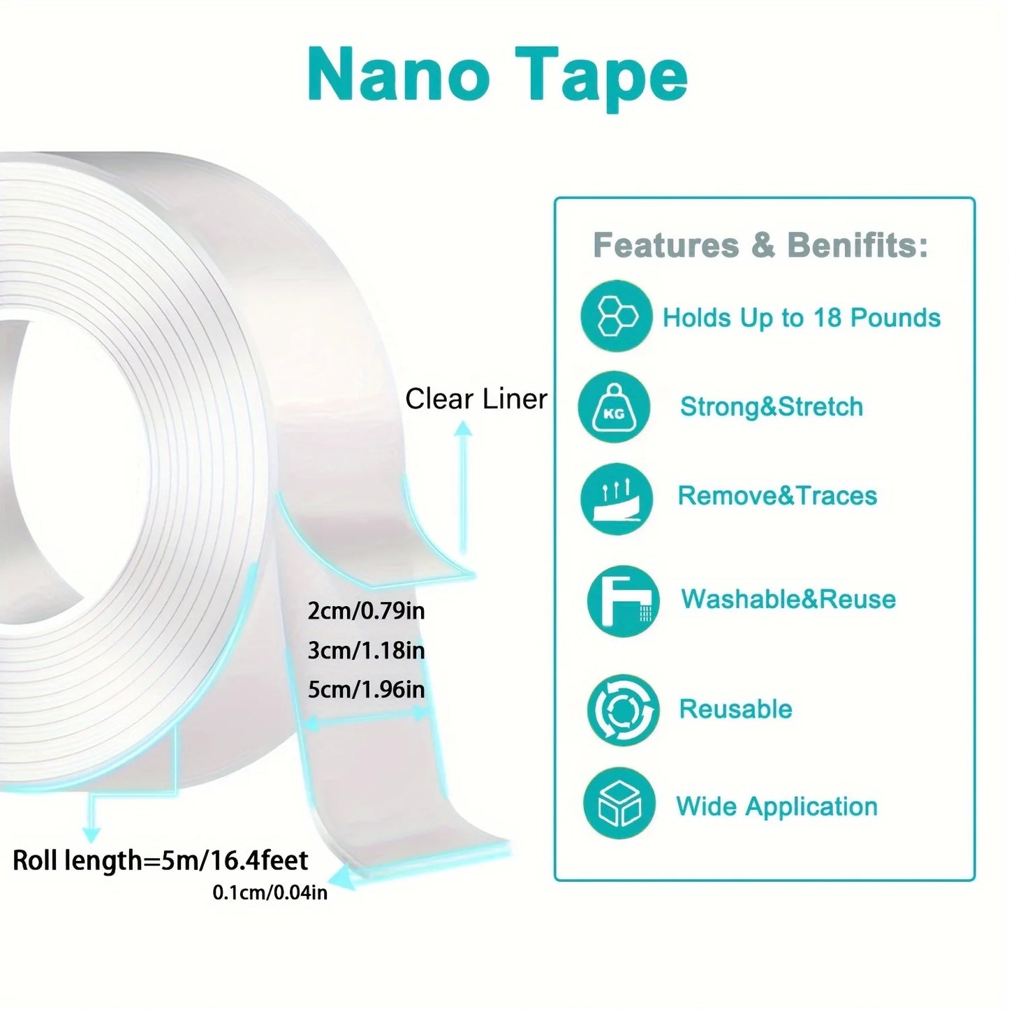 Ultra-strong Double Sided Adhesive Monster Tape Home Appliance Waterproof Wall Stickers Home Improvement Resistant Tapes