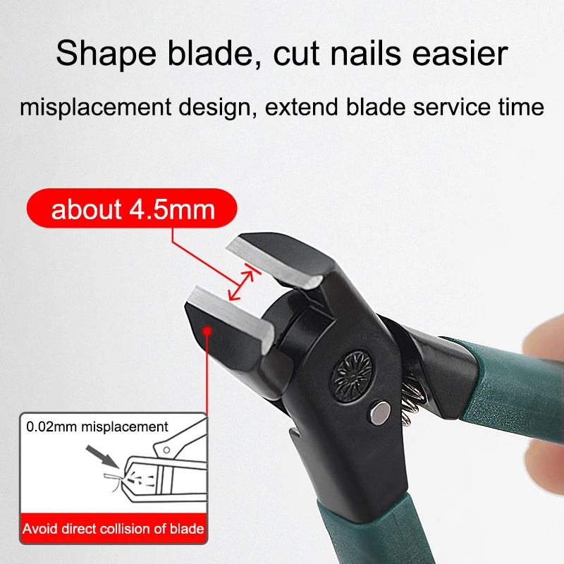 Anti-splash Nail Clipper Stainless Steel Fake Nails Cutter Trimmer Clipper Hard Thick Fake Nails Trimming Clipper Manicure Tools