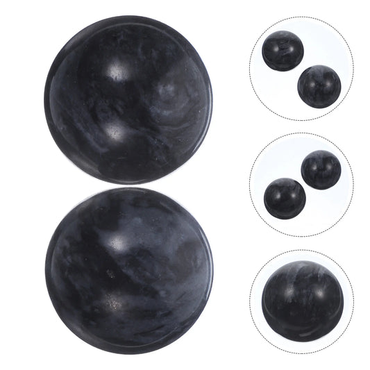 2 Pcs Jade Massage Balls Sports Gadget Hand Strengthening Exercise for Elderly Chinese Health Heating