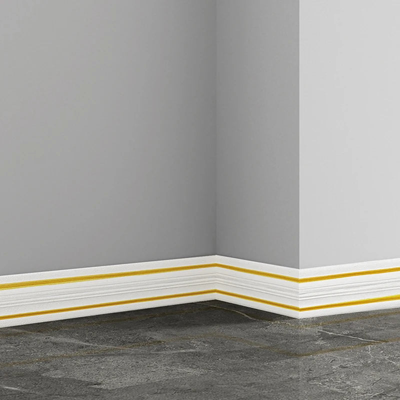 2.3 M Wall Trim Line Wallpaper Skirting Border Waterproof Anti-collision 3D Pattern Stickers Decor Self-adhesive Foam Border