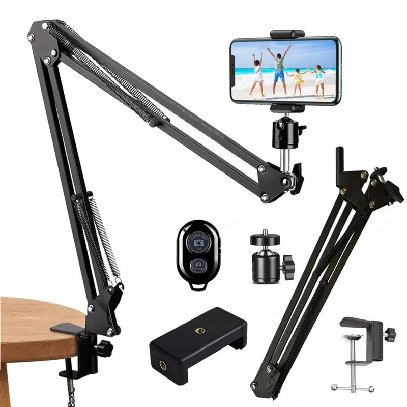 2025 NEW Flexible Arm Tripod For Phone Stand Table Folded Anchor 360° Rotation Online Desktop Laptop Video Live Shot Photography