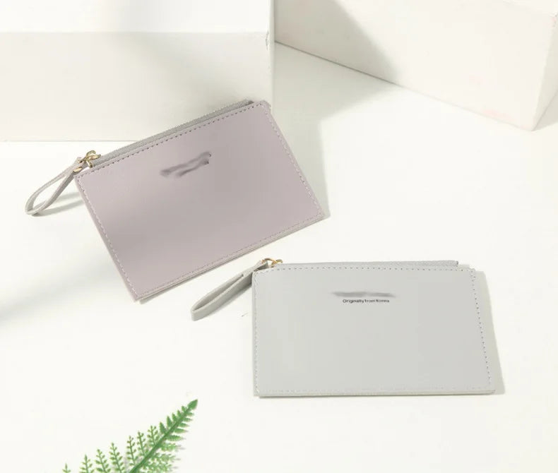 Mini Business Portfolio of Men, Credit Card Design Pu, Girl, Lady, Name Women's Bag