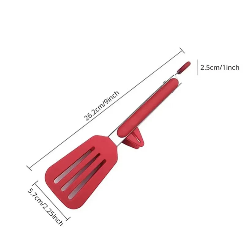 9 Inche Red with Bracket Silicone Food Clip In Kitchen High Temperature Resistant Anti Scalding Barbecue Clip