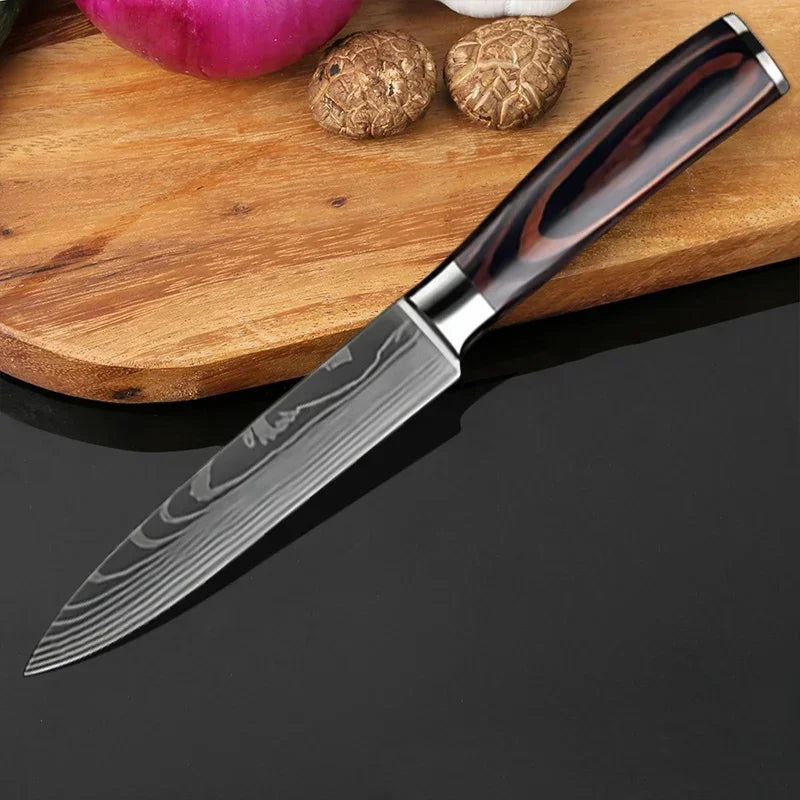 Kitchen Knives High Stainless Steel Chef Knife Slicing Butcher Boning Knife Cleaver Meat Vegetables Fruit Fish Filleting Knife
