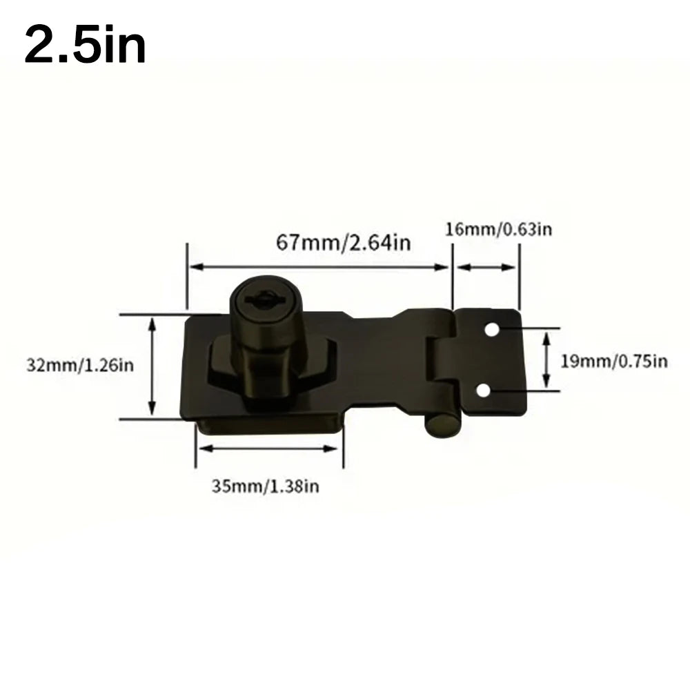 Locking Hasp Heavy Duty Locking Hasp Staple With Keys Padlock Cupboard Shed Garage Lock Office Cabinet Security Lock Hardware