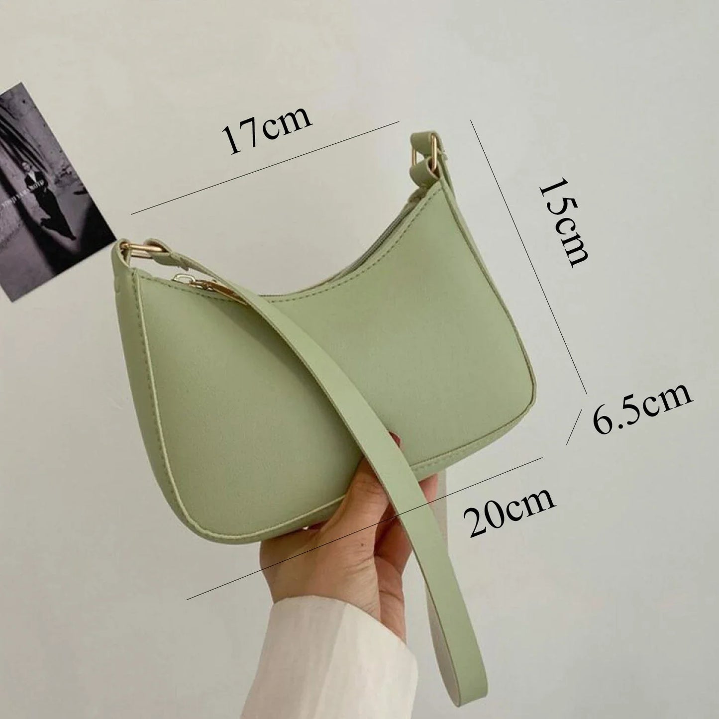 PU New Ladies Fashion Handbag Retro Pure Color Macaron Small Square Bag Hundreds of Shoulder Bags Casual Women's Bags