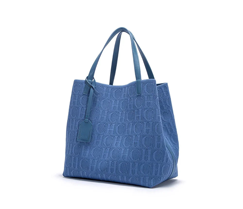 CH High-quality Temperament Ladies Handbag Handmade Large Capacity Women's Shoulder Bag Fashion Classic New Solid Color